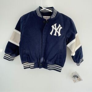 GENUINE MERCHANDISE New York Yankees MLB Varsity Jacket | Denim Bomber